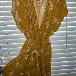 Mustard yellow dress